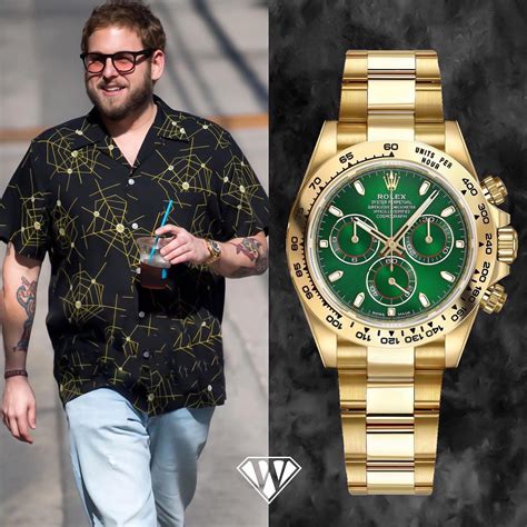 jonah hill green rolex|rolex green dial.